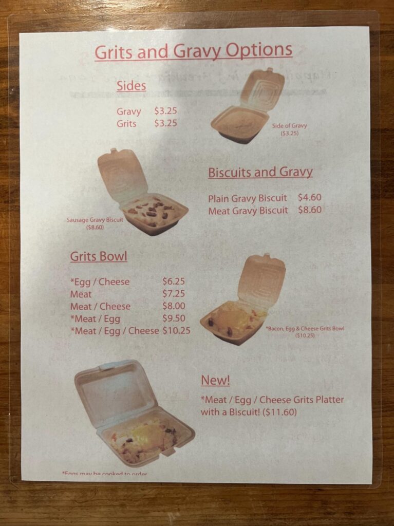 Stilesboro Biscuits Menu 4